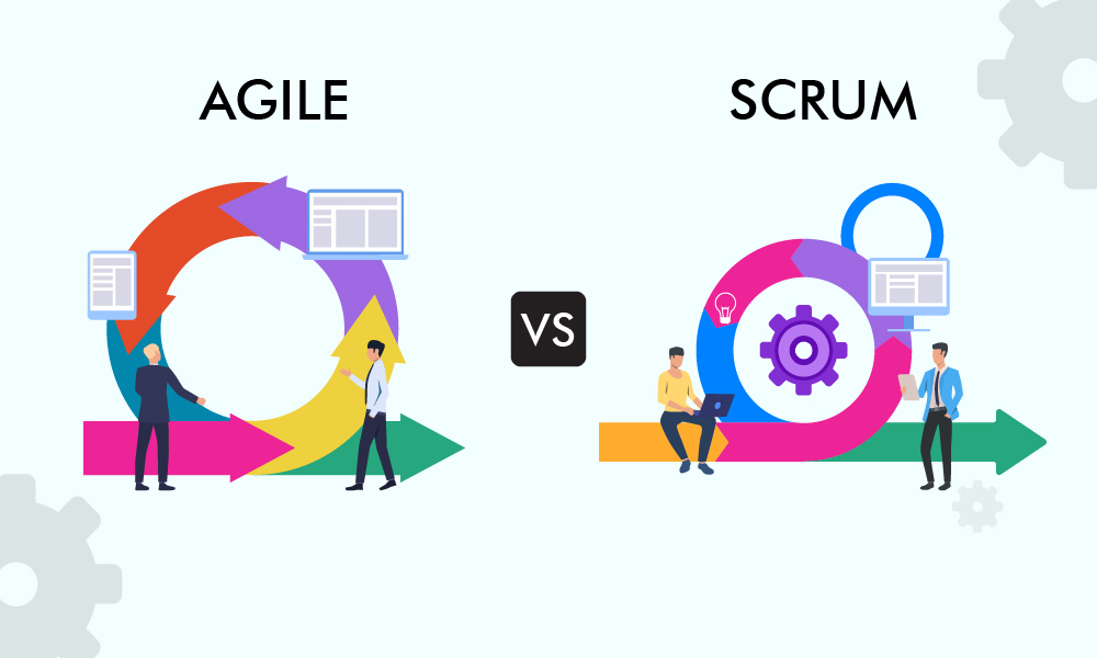Agile vs Scrum 
                            